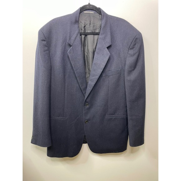 Passport Saks Fifth Avenue Men's Wool Blazer Jacket Made in Italy Size 56 Office - Picture 1 of 16